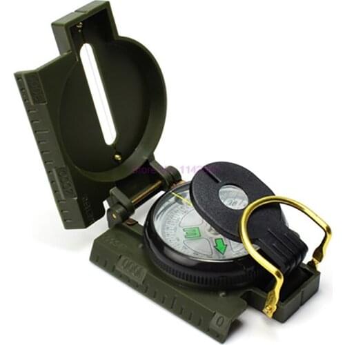 50pcs Portable Green Folding Lens Compass Military Multifunction Outdoor Compass Boat Compass Dashboard Dash