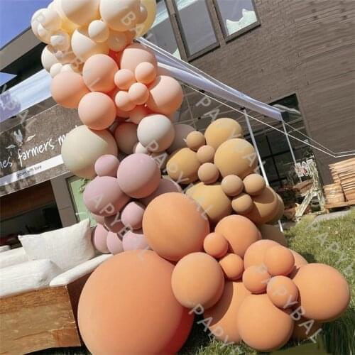 95Pcs Orange Pink Balloons Chain Set Arch Garland Kit Wedding Balloon Birthday Party Decors Baby Shower Baptism Globos Supplies