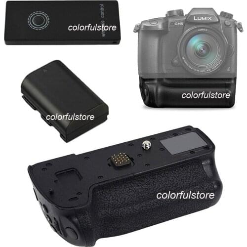 Battery Handle Hand Grip for Panasonic Lumix DMW-GH5 GH5 Camera as DMWBGGH5 BGGH5+2.4G Wireless Remote Control+DMW-BLF19E BLF19E