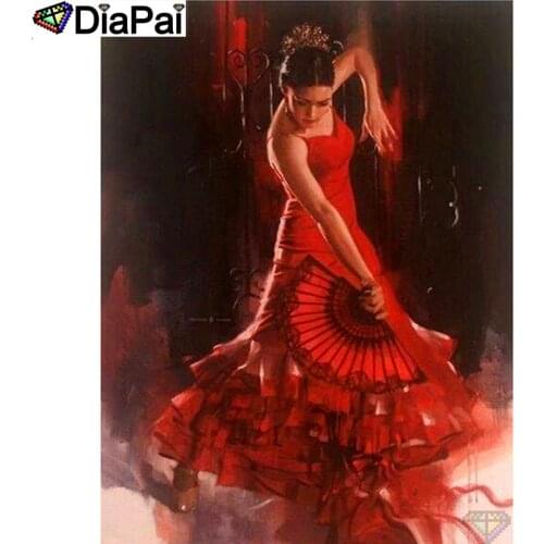 DIAPAI 100% Full Square/Round Drill 5D DIY Diamond Painting "Dance beauty" Diamond Embroidery Cross Stitch 3D Decor A20177