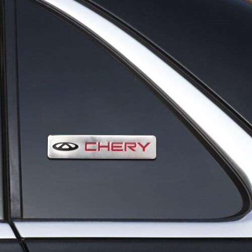 Car Decoration Stickers Logo 3D Aluminium Emblem Badge Decal For Chery Tiggo 2 7 3 5 T11 M11 A1 Fulwin QQ A3 A5 Auto Accessories