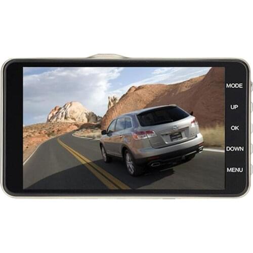 4 Inch Portable Car Driving Recorder 1080P HD Dual Lens IPS Display Car DVR 8 Million Pixels 170° Wide Angle Driving Recorder