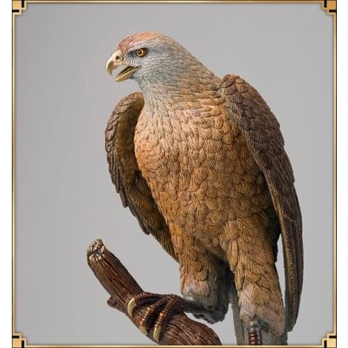 36CM large 2021 Global Limited Edition brass Eagles Accipiter gentilis Sculpture home office business art animal TOP Ornament