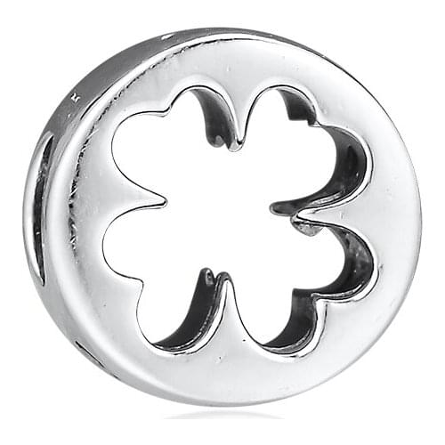 CKK Bead Charm Sterling Silver 925 Charms Original Clover Cut Out Beads Fits Pandora Bracelet Jewelry Making kralen perle