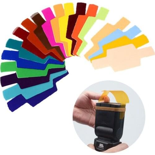 Speedlite Color Flash Filter Gels Filters Cards for Canon For Nikon Camera Photography Speedlight Gels Filter Flash Photographic