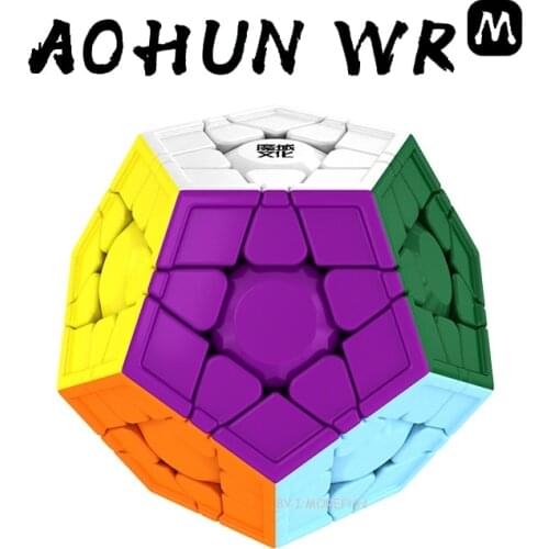 Moyu 2020 Aohun WRM Megaminx 3x3 Magnetic Cube Magic Cubo Stickerless Stickers Speed Cube educational baby kids Puzzle Toys