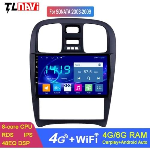 9 Inch IPS Screen Android 10 Car GPS Navigation Radio Multimedia Player For Hyundai Sonata 2003-2009 DSP Carpaly 4G LTE