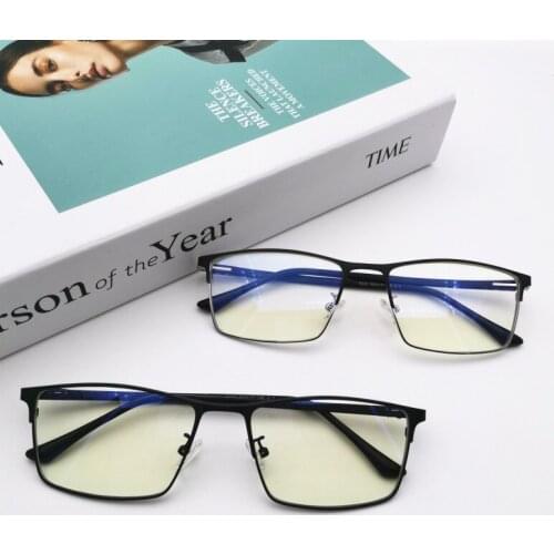 Veshion Tr90 Mens Glasses Blue Light Glasses Vintage Eyeglasses Frames for Male Square Computer Glasses Retro Optical Lens
