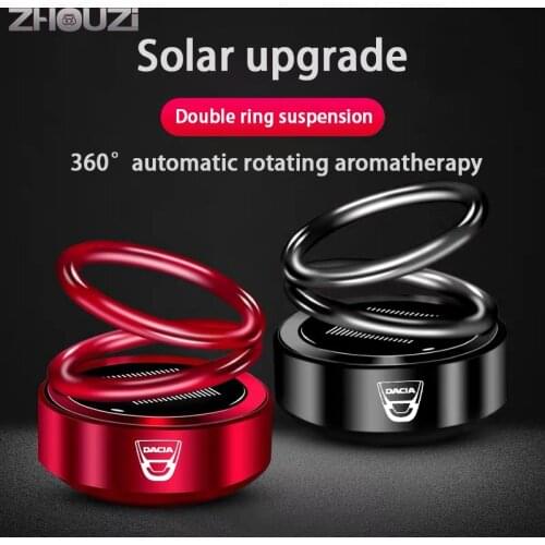 Car Air Freshener Solar Auto Rotation Ring Scent Decor For Dacia Duster Logan Sandero Stepway 2 Dokker Lodgy Car Aromatherapy