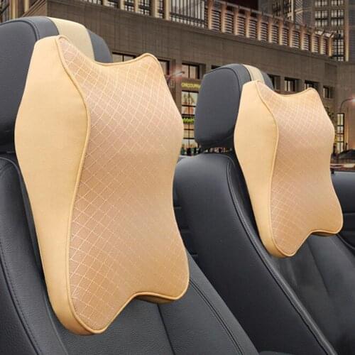 Car Seat Headrest Pad Memory Foam Pillow Head Neck Rest Support Soft Cushion