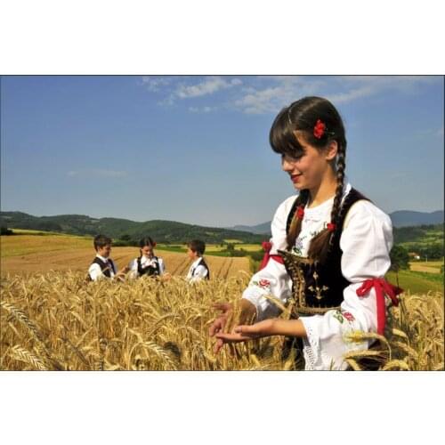 Full Square&Round Creative Diamond Embroidery 5D Diy Diamond Painting Cross Wheat Girl Cross Stitch Mosaic Needlework Decor