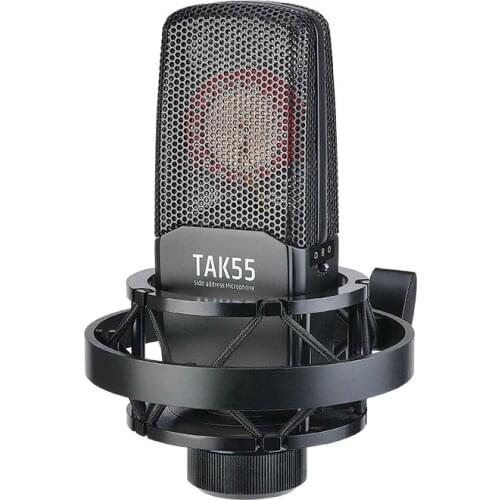 Hot Takstar TAK55 High quality Studio grade Professional Recording Microphone Dual gold plated diaphragm three polar patterns