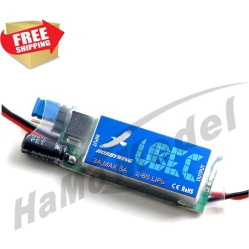 RC 3A 5A UBEC BEC 2-6S Input Switch Supercharger Stabilizer Hobbywing for RC