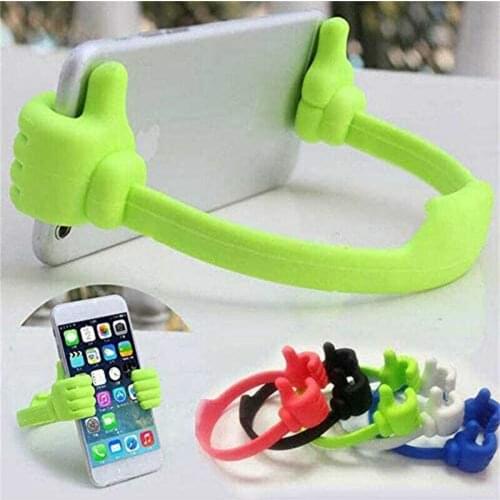 Adjustable Lazy Thumb Phone Holder Mobile Phone Office Desk Desktop Table Mount Stand Portable Bracket for iPhone 12 Pro Xiaomi