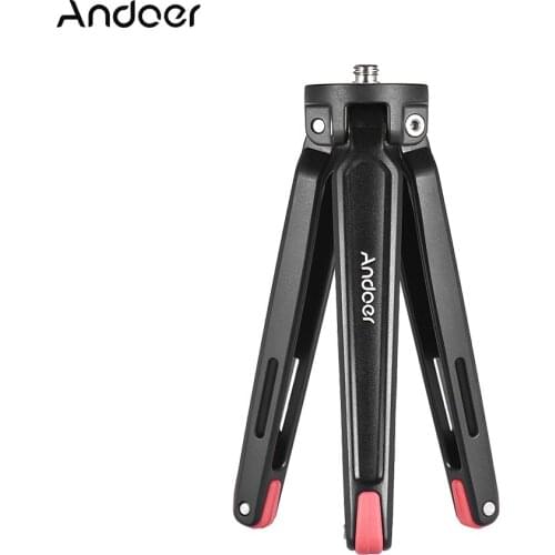 Andoer Mini Handheld Travel Desktop Tripod Camera Stand Holder for Canon Nikon Sony DSLR Action Sports Camera
