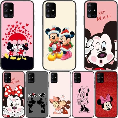 Lovely Mouse Disney Phone Case Hull For Samsung Galaxy A50 A51 A20 A71 A70 A40 A30 A31 A80 E 5G S Black Shell Art Cell Cove