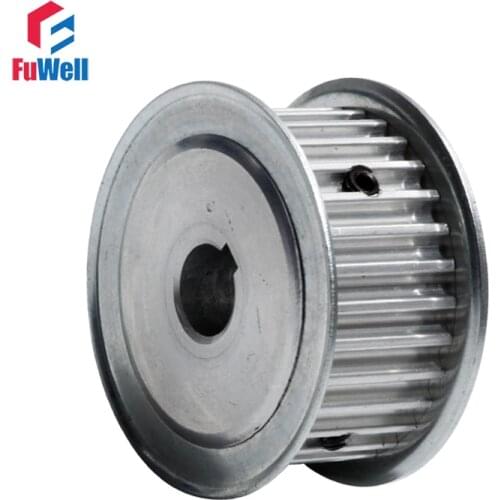 5M-32T HTD Timing Pulley 21mm Belt Width Gear Belt Pulley Keyway Type 32Teeth14/16/19mm Bore Aluminum Alloy Synchronous Pulley