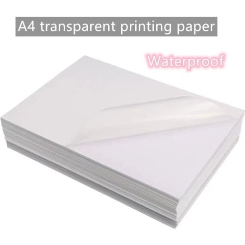 10pcs /50pcs Waterproof A4 Laser Inkjet Printer Copier Craft Paper White Self Adhesive Sticker Label Matte Surface Paper Sheet