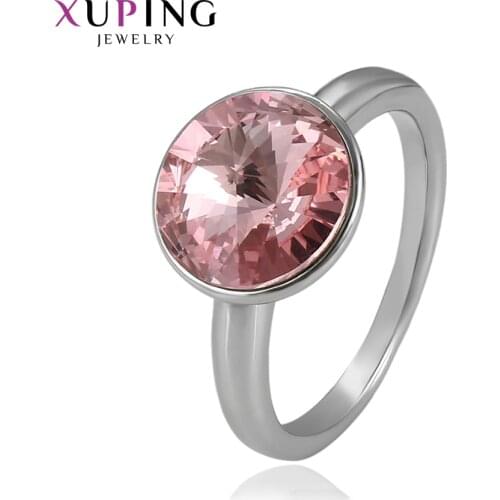 Xuping Jewelry Round Style Crystals Ring of Simple Fashion Style for Women 14375