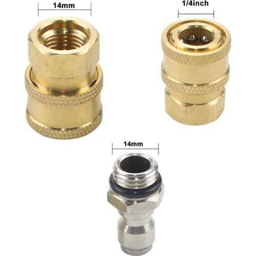 1/4 Inch Quick Connector Adapter 5000 PSI + O-rings Tool Kit Replacement Parts