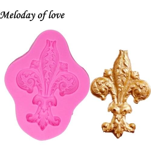 1Pcs DIY Cake Tools flower silicone mold Decorating Cupcake topper chocolate Gumpaste fondant tool cake Border Mould T1045