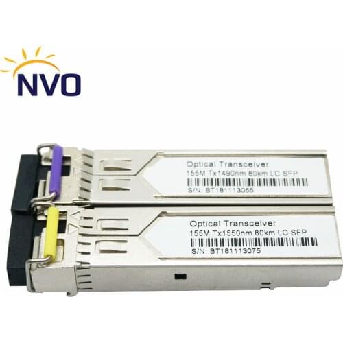 155Mbps 1490/1550nm 80KM 100KM 120KM 140KM SFP Bi-Directiona Transceiver,155M WDM BIDI DDM SC/LC SFP Fiber Transceiver Module