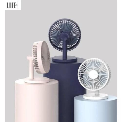3Life Desktop Table Fan Rechargeable 2000mAh Battery Capacity Low Noise Strong Wind Three Speed Air Cooler For Office Bedroom