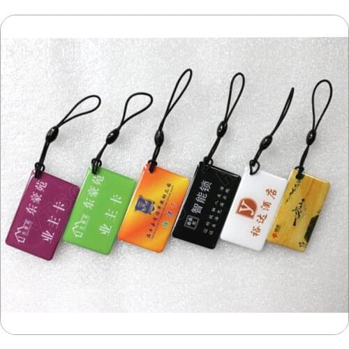 50 * 30mm 13.56MHz MF 1K S50 rfid tags Crystal Epoxy card