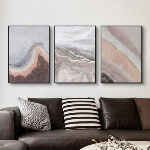 Abstract Graphic Shapes Poster Brown Beige Texture Wall Art Luxury Print Canvas Painting Nordic Home Living Room Decoration