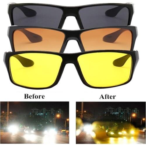 Anti-Glare Night Vision Driver Goggles Night Driving Enhanced Light Car Driving Glasses UV Protection Polarized Car Accessries