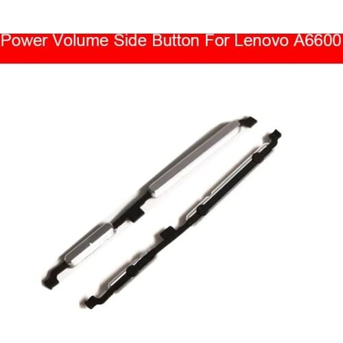 Volume + Power Side Buttons For Lenovo A6600 Power Volume Audio Control Switch Side Keypad Cell Phone Replacement Repair