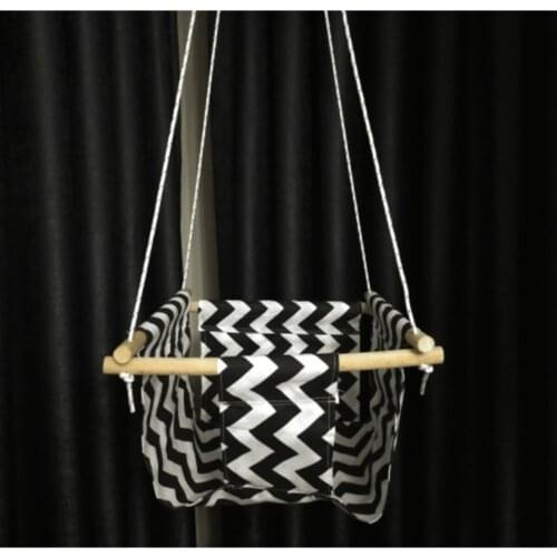 Wooden Baby Cradle Hammock Swing