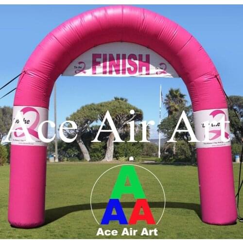 Cheap CE/UL standard custom narrow inflatable finish arch with banner