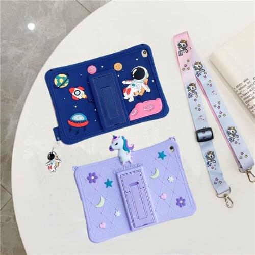 Kids Case For Lenovo Tab P11 TB-J606F Cartoon Silicone Cover For Lenovo P11 TB J606F J606N J606L 11” Tablet Case Funda + Strap