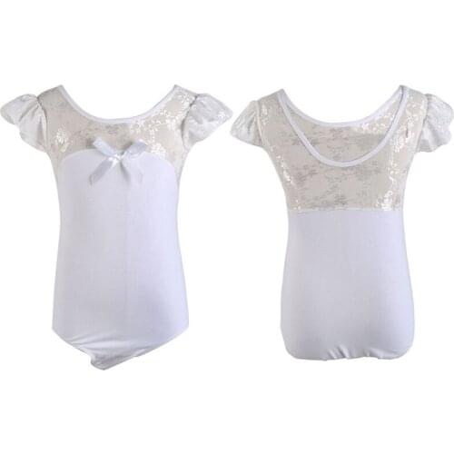 Girls Sleeveless Gymnastics Leotard Lace Ballet Leotard Kids Athletics Costume Bodysuit Kids Girls Dance Clothes