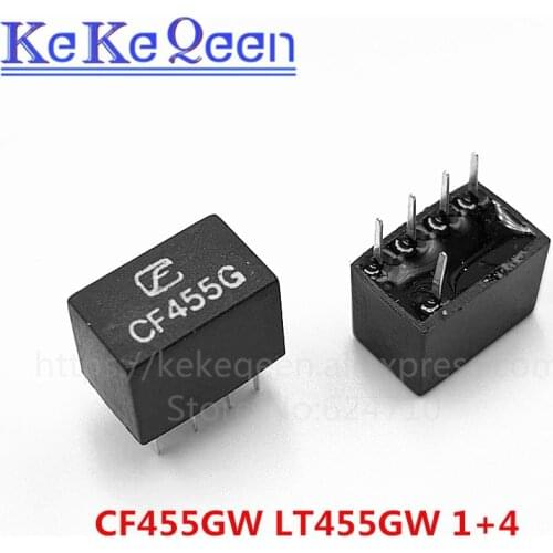 20Pcs/Lot LT455GW LT455G CF455G 455G LT455 CF455 1+4 5Pin DIP-5 455KHz ceramic filter For communication signal relay