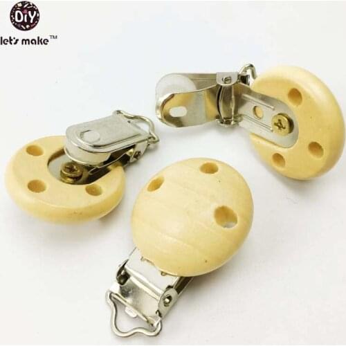 Lets make Wood pacifier clip(10pc/lot/log)natura babyholders, pacifier holders.Dummy wood clip,Dummy, Pacifier, DIY, teething