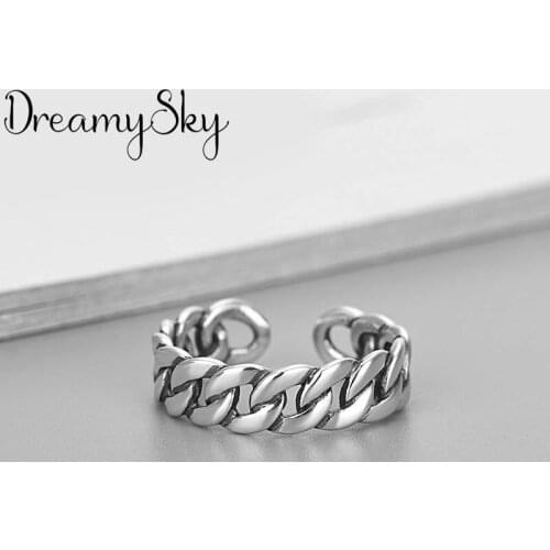 Hot Sale Charming Romantic Hollow Chains Rings for Women Men Jewelry Adjustable Size Rings Christmas Gift Dropship 2021