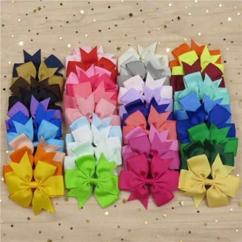 20PCS/Lot Cute Solid Grosgrain Ribbon Bow Elastic Hair Bands durag Hairpins 2020 Scrunchie Korean Hair Accessories For Baby Girl