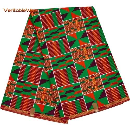 Fashion Ankara African Printed Wax Fabric 100% Cotton High Real Wax Pagne For long Dress Sewing Crafts Loincloth Tissu 24FS1407
