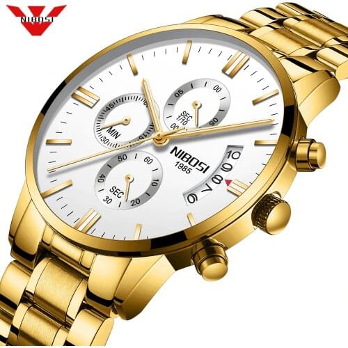 NIBOSI Man Watch 2020 Relogio Masculino Mens Watches Top Luxury Brand Sport Military Quartz Watch Men Wristwatch Male Clock Saat