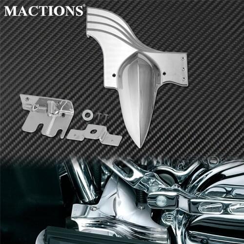 Motorcycle Lower Front Frame Cover Chrome Plastic For Harley Touring 1991-2020 Electra Glide Road King Street Tour Glide Trikes