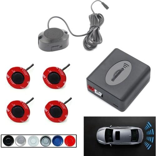 Flat Sensors Adjustable Depth 16mm Car Parking Sensor Assistance Backup Radar Buzzer System For Rear Front Bumper Original 13mm