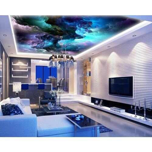Custom ceiling wallpaper, the sky is used for apartment, house, office or retail space background wall waterproof wallpaper