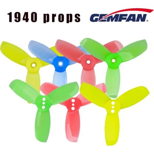 New Gemfan Propeller Props HULKIE 1940 3 Blades CW CCW Propeller 0806 1103 1104 Motor for Multicopter Racing Drone