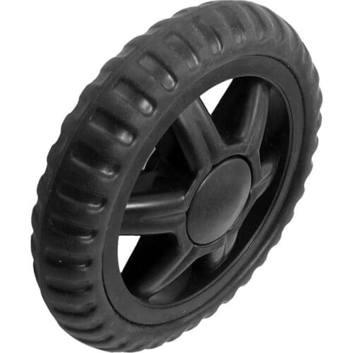 Rubber Hot Wheel Travelling Luggage Cart - Black (2 Pieces)