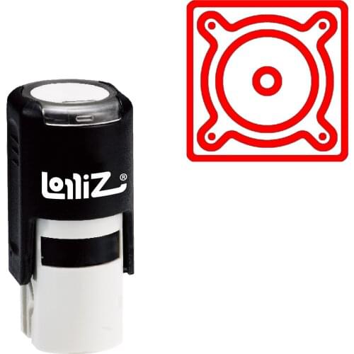 LolliZ Speaker Self-Inking Rubber Stamp - Modern Symbol Series