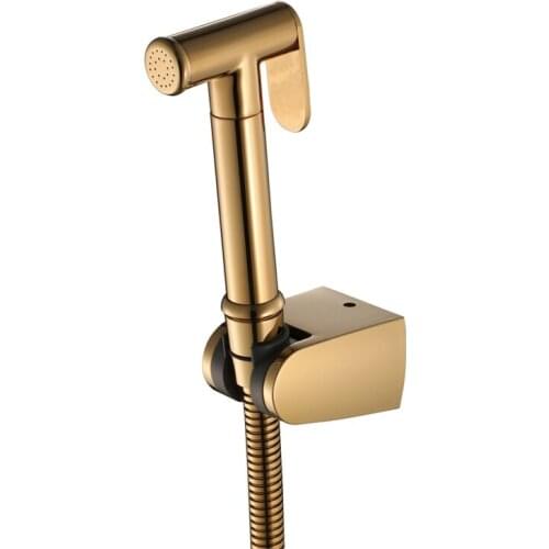 Hand Held Bidet Sprayer Douche Kit Copper Toilet Bidet Faucet Shower Head Toilet Flushing Set