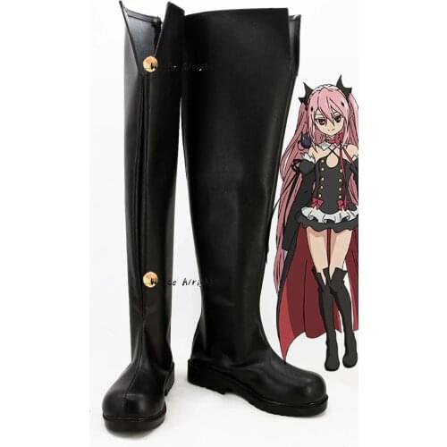 Seraph of the End Krul Tepes Cosplay Boots Shoes Halloween Carnival Cosplay Costume Accessories Custom-Made
