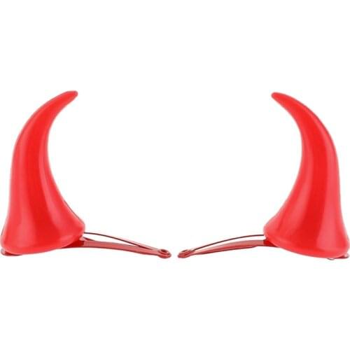 Halloween Decoration Red Horns Hairpin Creative Little Devil Cute Hair Accessories Sell Cute Stage Show Dress Up
